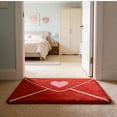 thumbnail image 4 of Huanglei Outdoor Door Mat Envelope Heart Shaped Welcome Mat Slip Rubber Backing Red Heart Shaped Welcome Floor Mat Suitable For Indoor And Outdoor Front Door, 4 of 5