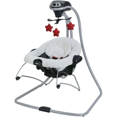 Graco Duet Connect Baby Swing + Bouncer, Weave