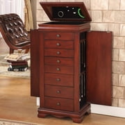 Nathan Direct Marquis Cherry Jewelry Armoire with 8 Drawer