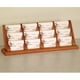 thumbnail image 1 of Tarjetero de madera para mostrador con 12 bolsillos, roble mediano Wooden Mallet BCC4-12MO, 1 of 2