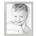 thumbnail image 2 of ArtToFrames 20" x 24" Metro Ice Silver Black Picture Frame, 20x24 inch Silver Wood Poster Frame (WOM-5247),  Pack, 2 of 7