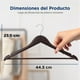 thumbnail image 2 of Ganchos de Madera Premium Serenelife, Ahorradores de Espacio, Resistentes, con Gancho Metálico Giratorio de 360°, para Abrigos, Pantalones y Vestidos, Marrón, Pack 20, 2 of 7