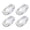 White, variant on 4 Pack Fiber Cloth Mop Pads for Cotton 15x8 Inches White One Size