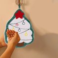 thumbnail image 2 of Christmas Hand Towels for Bathroom and Kitchen with Hanging Loop, 26 in x 21 cm, Polyester, Soft Absorbent Holiday Decor, 2 of 6
