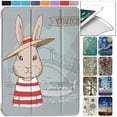thumbnail image 1 of DuraSafe Cases for iPad Mini 4th Gen 2015-7.9 MK6K2LL/A MK6J2LL/A MK6L2LL/A MK9J2LL/A MK9H2LL/A Ultra Slim Energy Saving Printed Case with Adjustable Stand Feature and Sleek Design - Bunny Hat, 1 of 8