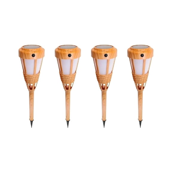 Ilios Innova | Set de 4 Lámparas Solares 40 LEDS Tipo Antorcha Tiki