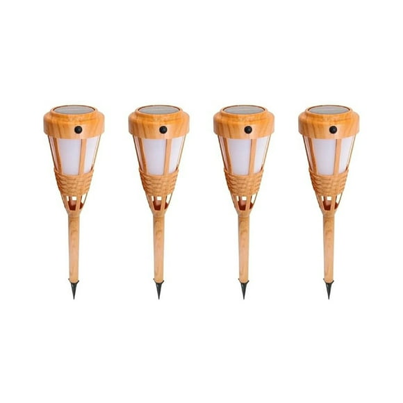 Ilios Innova | Set de 4 Lámparas Solares 40 LEDS Tipo Antorcha Tiki