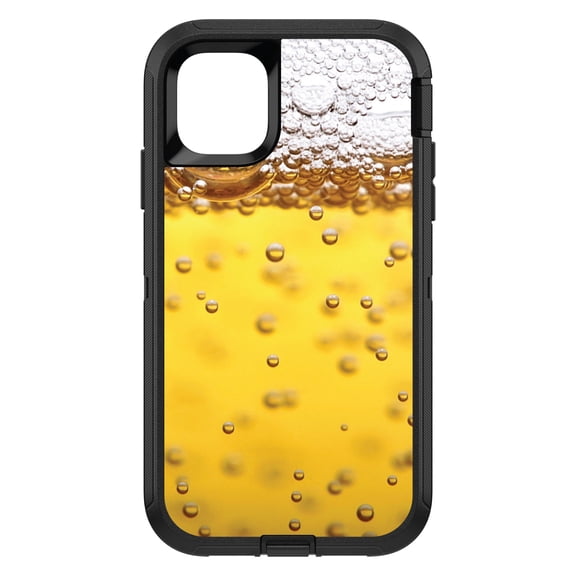 DistinctInk Custom SKIN / DECAL compatible with OtterBox Defender for iPhone 11 Pro (5.8" Screen) - Beer Glass Foam Bubbles