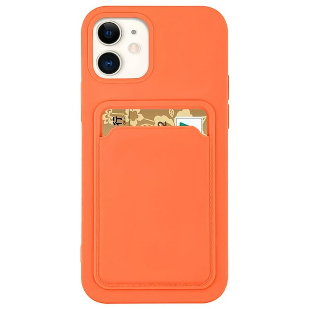 Funda de teléfono para Apple iPhone 14 13 11 12 pro max mini 7 8 plus XR XS X SE 2020, fundas originales, funda para tarjetas, silicona líquida suave Tan Jianjun unisex