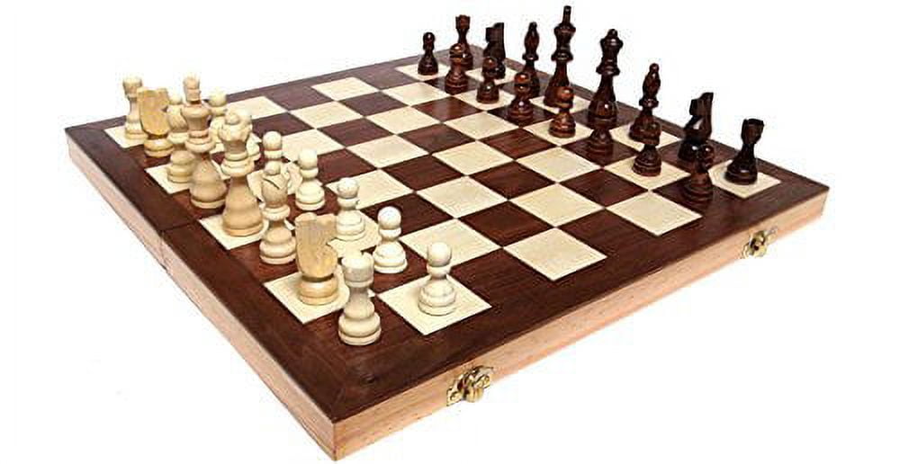 Chess Armory 15 Magnetic Chess Set with Felted Game Board Interior fo