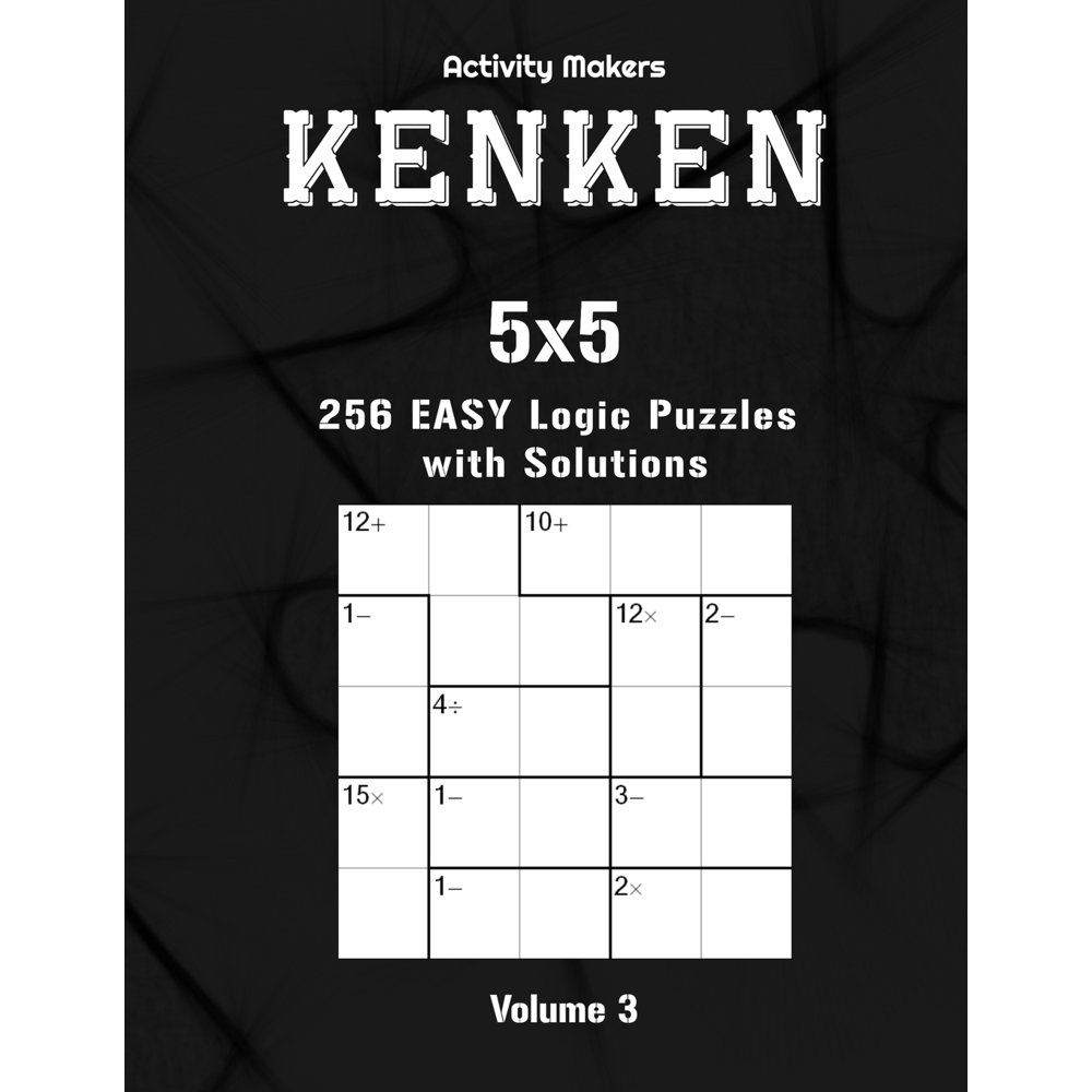 KenKen Puzzle Book 5x5 256 Easy Logic Puzzles Activity Book For