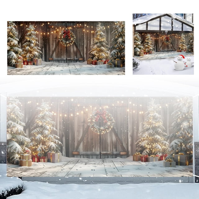 ¡Disfruta Del Espíritu Navideño Con Nuestra Pancarta Para Garaje, La Decoración Festiva Definitiva Para Tu Garaje!