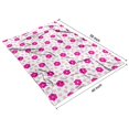 thumbnail image 4 of Pink Daisy Flower Polka Dots Pattern Blanket,Comfortable Soft Flannel Throw Blanket,All Season,Warm Lightweight Blankets for Sofa Bed Couch Living Room Chair,40"x50", 4 of 4