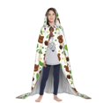 thumbnail image 3 of Honeii Cute Bear Print Poncho Cape, Cloak Coat, Snuggly Hooded Wearable Blanket, Hooded Cape For Teenagers,Halloween Costumes-Medium, 3 of 7