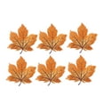 thumbnail image 5 of BEADCEST 6Pcs Maple Leaf Cloth Decal for Fashion and Art Projects Embroidery in Golden and Pale Brown, 5 of 8