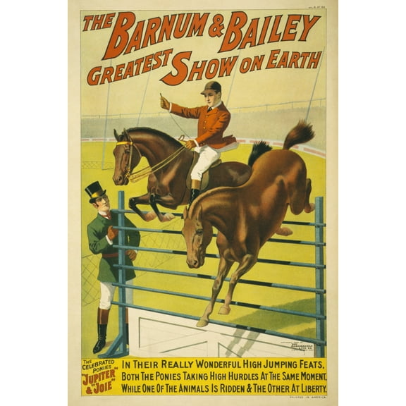 Print: The Barnum & Bailey Greatest Show On Earth, The Celebrated Ponies