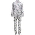 thumbnail image 1 of Family Pajamas Matching Men’s Festive Trees Hooded Pajama Set, White, X-Large, 1 of 4