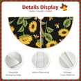 thumbnail image 3 of Sikiie Bees and Sunflowers Nativity Christmas Tree Skirt, Jesus Christian Winter Holiday Tree Mat Decoration(30-48IN)48", 3 of 6