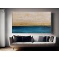 thumbnail image 2 of Handcrafted Beach Sunrise Canvas Art – Elegant Ocean and Golden Horizon Wall Decor for Living Room, Bedroom, and Office Stretched (frameless) 24x36 inches, 2 of 9
