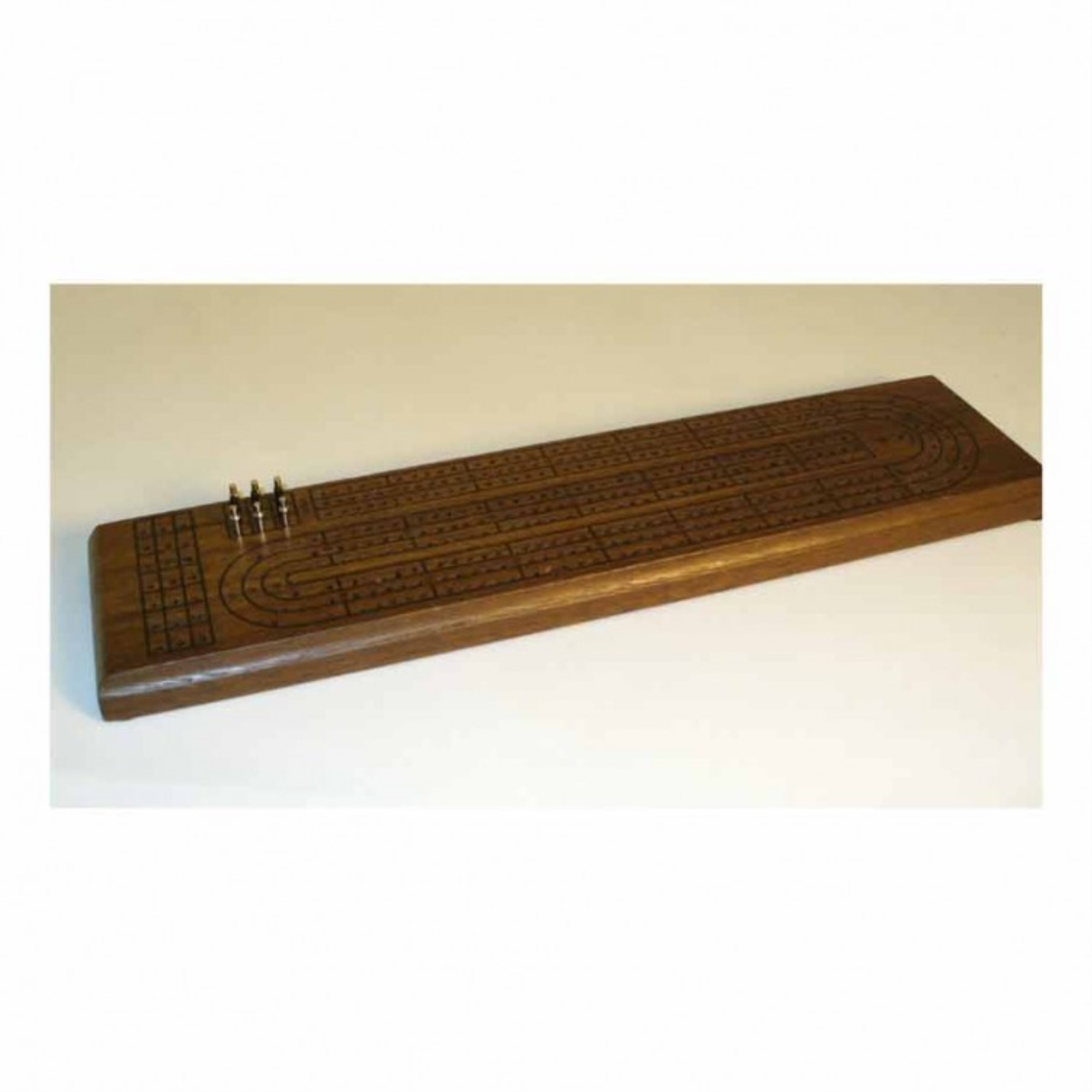 World Wise Imports 33503W Cribbage 3Player Walnut 15 x 4