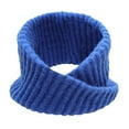thumbnail image 1 of Blue Neckerchief Outdoor Bib Solid Color Warm Wool Bib Double Thickened Single Head Bib, 1 of 2