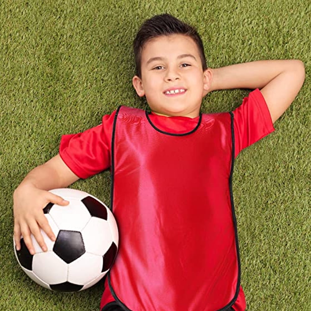 Lot De 12 Gilets D'Entraînement Football - Maillots Numérotés Respirants Pour Jeunes Et Adultes