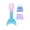 Pink Blue, variant on Girls Swimsuit 3PCS Mermaid Tail Swimming Suits Kids Summer Tankini Set Multi Ruffled Halter Colorful Fish Scale Pattern Swimwear 4-10 Years Princess Bathing Suit