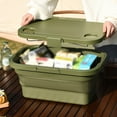 thumbnail image 4 of Insulated Picnic Tote Portable Table Design Leakproof Food Storage For Outdoor Dining Travel Folding Insulated Picnic With Lid, 4 of 5