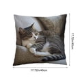 thumbnail image 3 of Throw Pillow Cover 18x18 Inch Cute Embroidery Pattern Short Lint Soft Breathable Decorative Pillowcase for Sofa Living Room Home by MPOISVA, 3 of 5