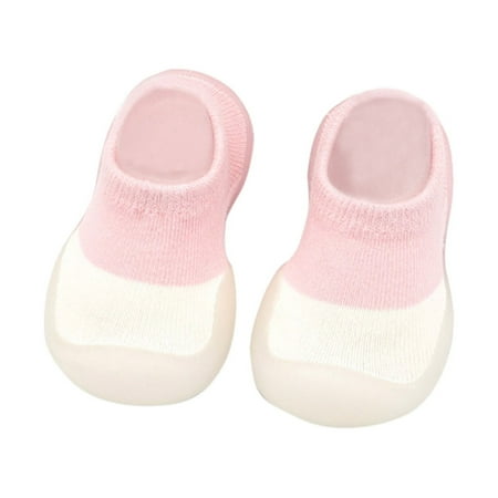 

Relanfenk Baby Shoes Toddler Indoor First Walkers Comfortable Casual Elastic Socks Shoes