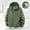Army Green, variant on KeShDi Jacket for Men Hooded Long Sleeve Zip Up Casual Coat with Pockets and Belt Loose Fit Army Green 4X