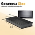 thumbnail image 5 of 1020 Black Plastic Carrier Trays - No Drainage - 11" W 21.5" L x 2.5" D - 12 Pieces, 5 of 5