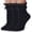 Black, variant on Womens Ruffle Socks Fancy Lace Trim Ankle Socks Breathable Super Soft Black 3 Pairs