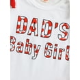 thumbnail image 6 of Bagilaanoe 3Pcs Newborn Baby Girls Valentine's Day Clothes Letters Print Short Sleeve Romper Tops + Heart Tutu Skirt + Headband 3M 6M 9M 12M 18M Infant Casual Skirt Set, 6 of 9