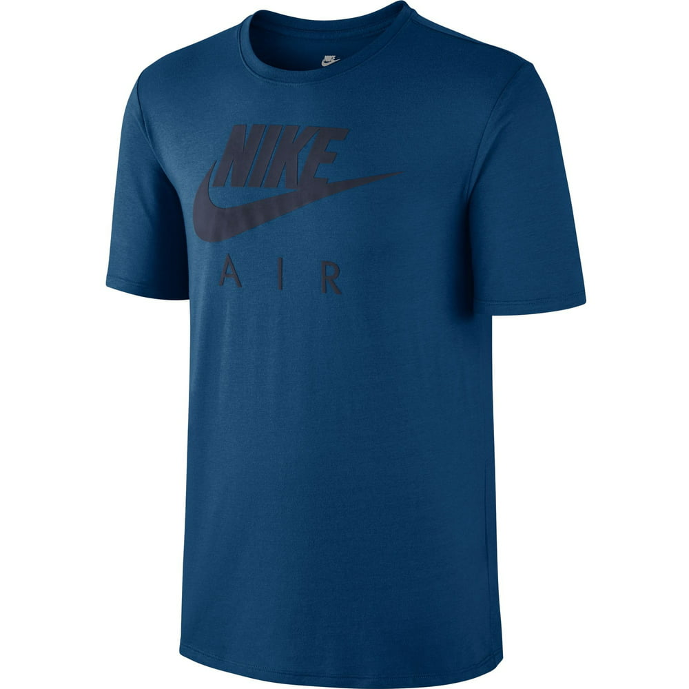 Nike - Nike NSW Air Swoosh Logo Men's Short Sleeve T-Shirt Navy Blue ...