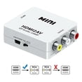thumbnail image 3 of HDMI to AV Converter, 1080p Mini HDMI to RCA Composite CVBS Adapter, 1 Piece, for Connecting HDMI Streaming Devices to Older TVs with RCA Inputs Supports NTSC PAL Output, 3 of 8