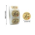 thumbnail image 2 of AYktou Valentines Day Gifts,Stickers Paper Kraft 1 Inches Hand Made With 500 Labels Per Roll Made With Stickers Of Love For Packaging Baking Round Labels Hand Made Valentines Day Sticker Roll, 2 of 5