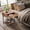 Rustic Brown, variant on JJS Side End Table, Nightstand, Bedside Table with Drawer and Storage Shelves, Sofa Table for Living Room, Bedroom, Accent Furniture, Easy Assembly, Black