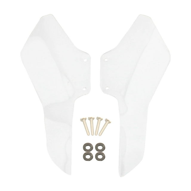 jinwen Motorcycle Side Windshields Wind Deflectors, Acrylic Windscreen Side Fairing High Performance, Easy Installation for R18 B Clear