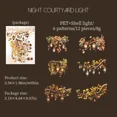 thumbnail image 1 of Under Romantic Lighting Series Vintage Lighting Landscaping PET Sticker Creative DIY Journal Material Collage Stationery, 1 of 5