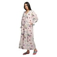 thumbnail image 2 of Moomaya Nuisette Imprimée Col en V en Coton Bordure à Volants Maxi pour Femmes, 2 of 5