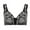 Black, variant on Bigersell Bra for Backless Dresses Women Plus Size Camouflage Print Front Deduction BreathNo Underwire Underwear Bras Female Polyester No Show Bra Women Full-Figure Bra, Style 360, Black M