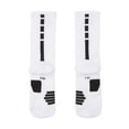 thumbnail image 4 of Nike Elite Crew Basketball Socks Color: White/Black/Black Size: S, 4 of 5