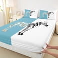 thumbnail image 3 of Homewish Female Men Wildlife Zebra Twin Sheet Sets 3pcs,Jungle Animal Stripes Twin Fitted Sheet Microfiber,Vintage Aesthetic Breathable Flat Sheet,Luxury Bedroom Decor, 3 of 7
