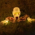 thumbnail image 6 of Halloween Creepy Ghost Horror Ornament Glowing Skeleton Ground Plug Hands Set Warm Light Skeleton Decoration Street Lamp, 6 of 7
