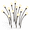 Warm White-6 Pack, variant on Warm White 6 Pack Solar Garden Lights Outdoor 48 LED Firefly Waterproof Yard Patio Pathway Decor