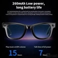 thumbnail image 3 of AI Smart Glasses With Camera, Hands-Free Video Recording, Real-Time 100+ Language Translation, Bluetooth Calls & Music, Titanium Frame For Outdoor Travel Sports, 3 of 34