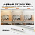 thumbnail image 2 of KFFKFF 48" LED Wrap Light, 50W, 5500 Lumens, Multi-Color Temp (3000K/4000K/5000K) Flush Ceiling Fixture for Garages, Offices, and Kitchens, Energy-Efficient Alternative to Fluorescent Tubes, FCC, 2 of 9