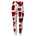 thumbnail image 4 of iOPQO Women's Valentines Day Tights With Hearts Red Heart Sexy Leggings Skinny Pant Patterned Red Heart,Leggings for Women,Jeggings for Women,Workout Pants Women,Women's Pants,White,3XL, 4 of 4