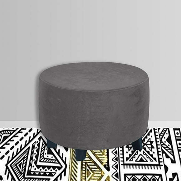 de Almacenamiento Plegables , Otomanas, Reposapiés Extraíble de Poliéster, Protectoras para Reposapiés de 48-55cm de Diám gris perfecl funda para reposapiés